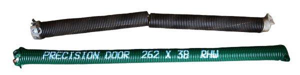 Broken spring and a new green Precision spring