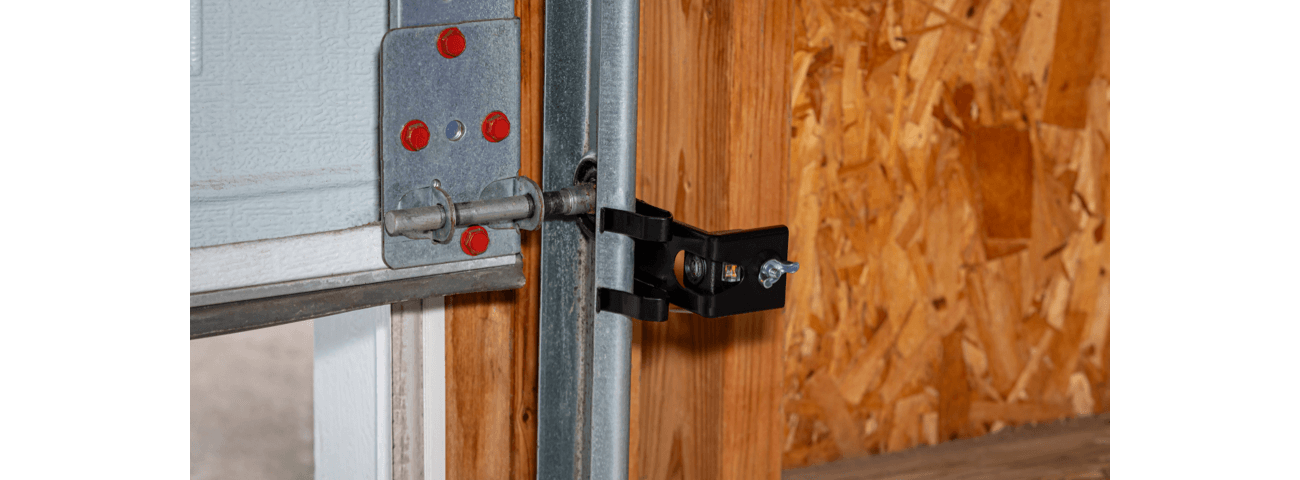 Garage door sensor up-close Garage door sensor up-close