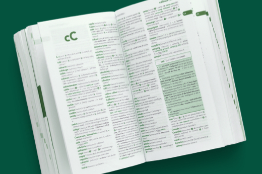 Textbook Containing Garage Door Terms