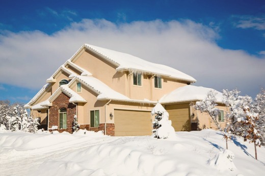 House Covered in Snow
